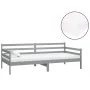 Sofa bed with solid pine wood mattress gray 90x200 cm by vidaXL, Beds and slatted bases - Ref: Foro24-3083596, Price: 265,00 ...