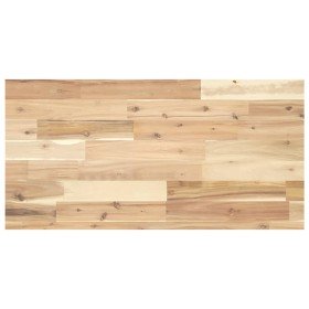 Encimera tocador de baño madera acacia sin tratar 100x40x4 cm