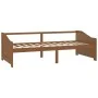 3-seater sofa bed solid honey brown pine wood 90x200 cm by vidaXL, Beds and slatted bases - Ref: Foro24-322166, Price: 83,42 ...