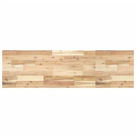 Encimera tocador de baño madera acacia sin tratar 120x40x4 cm