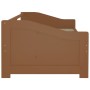Sofá cama 3 plazas madera maciza de pino marrón miel 90x200 cm de vidaXL, Camas y somieres - Ref: Foro24-322166, Precio: 84,12 €