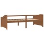 Sofá cama 3 plazas madera maciza de pino marrón miel 90x200 cm de vidaXL, Camas y somieres - Ref: Foro24-322166, Precio: 84,1...