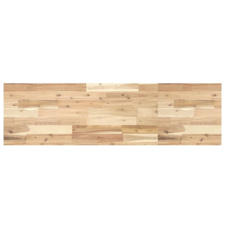 Encimera tocador de baño madera acacia sin tratar 160x40x4cm