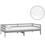 Sofa bed with solid pine wood mattress gray 90x200 cm by vidaXL, Beds and slatted bases - Ref: Foro24-3083556, Price: 217,82 ...