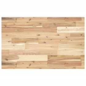 Encimera tocador baño madera acacia sin tratar 140x50x4 cm