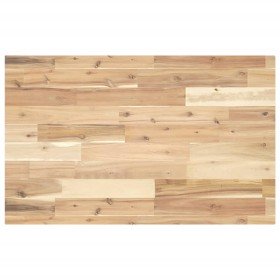 Encimera tocador baño madera acacia sin tratar 140x50x4 cm