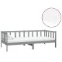 Sofa bed with solid pine wood mattress gray 90x200 cm by vidaXL, Beds and slatted bases - Ref: Foro24-3083606, Price: 227,75 ...