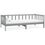 Sofá cama con colchón madera de pino maciza gris 90x200 cm de vidaXL, Camas y somieres - Ref: Foro24-3083606, Precio: 235,48 ...