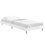 Glossy white engineered wood bed frame 75x190 cm by vidaXL, Beds and slatted bases - Ref: Foro24-832311, Price: 84,81 €, Disc...