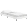 Glossy white engineered wood bed frame 75x190 cm by vidaXL, Beds and slatted bases - Ref: Foro24-832311, Price: 83,54 €, Disc...