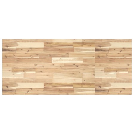 Encimera tocador baño madera acacia sin tratar 140x60x4 cm