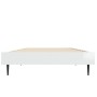 Glossy white engineered wood bed frame 75x190 cm by vidaXL, Beds and slatted bases - Ref: Foro24-832311, Price: 84,81 €, Disc...