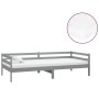 Sofa bed with solid pine wood mattress gray 90x200 cm by vidaXL, Beds and slatted bases - Ref: Foro24-3083566, Price: 295,94 ...