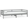Sofa bed with solid pine wood mattress gray 90x200 cm by vidaXL, Beds and slatted bases - Ref: Foro24-3083566, Price: 295,94 ...