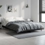 Black engineered wood bed frame 135x190 cm by vidaXL, Beds and slatted bases - Ref: Foro24-832286, Price: 107,18 €, Discount: %