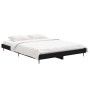 Black engineered wood bed frame 135x190 cm by vidaXL, Beds and slatted bases - Ref: Foro24-832286, Price: 107,18 €, Discount: %