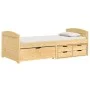 IRUN sofa bed with 5 solid pine wood drawers 90x200cm by vidaXL, Beds and slatted bases - Ref: Foro24-3185211, Price: 321,41 ...