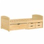 Sofá cama con 5 cajones madera maciza pino IRUN 90x200cm de vidaXL, Camas y somieres - Ref: Foro24-3185211, Precio: 334,00 €,...