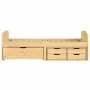 IRUN sofa bed with 5 solid pine wood drawers 90x200cm by vidaXL, Beds and slatted bases - Ref: Foro24-3185211, Price: 321,41 ...