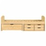 Sofá cama con 5 cajones madera maciza pino IRUN 90x200cm de vidaXL, Camas y somieres - Ref: Foro24-3185211, Precio: 334,00 €,...