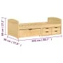 IRUN sofa bed with 5 solid pine wood drawers 90x200cm by vidaXL, Beds and slatted bases - Ref: Foro24-3185211, Price: 321,41 ...