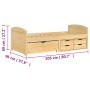 Sofá cama con 5 cajones madera maciza pino IRUN 90x200cm de vidaXL, Camas y somieres - Ref: Foro24-3185211, Precio: 334,00 €,...