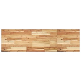 Encimera tocador baño madera acacia acabado aceite 160x40x2 cm