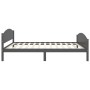 Estructura de cama madera maciza de pino gris oscuro 120x200 cm de vidaXL, Camas y somieres - Ref: Foro24-322048, Precio: 159...