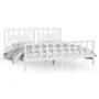 White pine wood bed frame with headboard 200x200cm by vidaXL, Beds and slatted bases - Ref: Foro24-3188187, Price: 156,19 €, ...