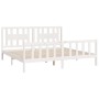 White pine wood bed frame with headboard 200x200cm by vidaXL, Beds and slatted bases - Ref: Foro24-3188187, Price: 158,53 €, ...