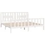 White pine wood bed frame with headboard 200x200cm by vidaXL, Beds and slatted bases - Ref: Foro24-3188187, Price: 156,19 €, ...