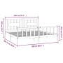 White pine wood bed frame with headboard 200x200cm by vidaXL, Beds and slatted bases - Ref: Foro24-3188187, Price: 158,53 €, ...