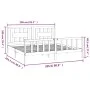 White pine wood bed frame with headboard 200x200cm by vidaXL, Beds and slatted bases - Ref: Foro24-3188187, Price: 156,19 €, ...