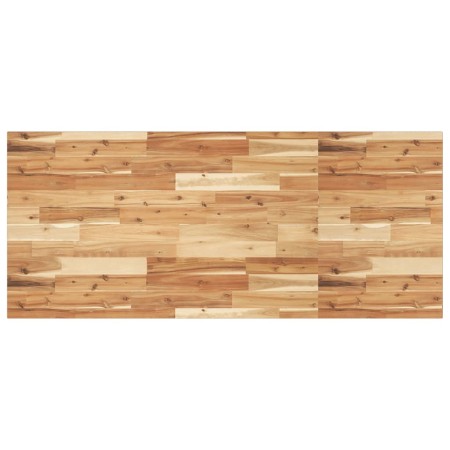 Encimera tocador baño madera acacia acabado aceite 140x60x2 cm