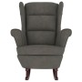 Rocking chair with wooden legs and dark gray velvet stool by vidaXL, Rocking chairs - Ref: Foro24-3121231, Price: 291,84 €, D...
