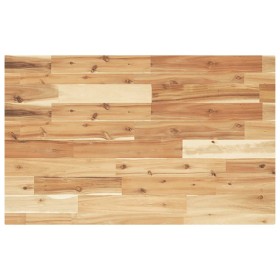 Encimera tocador baño madera acacia acabado aceite 80x50x4 cm
