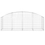 Cesta de gaviones forma arco hierro galvanizado 200x50x60/80 cm