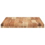 Encimera tocador baño madera acacia acabado aceite 80x50x4 cm
