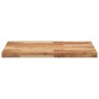 Encimera tocador baño madera acacia acabado aceite 80x60x4 cm