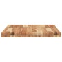 Encimera tocador baño madera acacia acabado aceite 80x60x4 cm