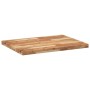 Encimera tocador baño madera acacia acabado aceite 80x60x4 cm