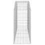 Cesta gaviones forma arco hierro galvanizado 200x50x100/120 cm