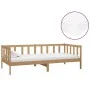 Sofá cama y colchón madera pino maciza marrón miel 90x200 cm de vidaXL, Camas y somieres - Ref: Foro24-3083622, Precio: 263,8...