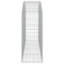 Cesta gaviones forma arco hierro galvanizado 200x50x120/140 cm
