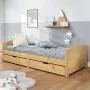 IRUN sofa bed with 2 solid pine wood drawers 90x200cm by vidaXL, Beds and slatted bases - Ref: Foro24-3185207, Price: 201,97 ...
