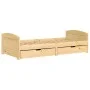 IRUN sofa bed with 2 solid pine wood drawers 90x200cm by vidaXL, Beds and slatted bases - Ref: Foro24-3185207, Price: 201,97 ...