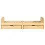 Sofá cama con 2 cajones madera maciza pino IRUN 90x200cm de vidaXL, Camas y somieres - Ref: Foro24-3185207, Precio: 201,96 €,...