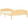 Solid pine wood bed frame 160x200 cm by vidaXL, Beds and slatted bases - Ref: Foro24-322030, Price: 135,47 €, Discount: %