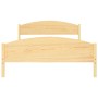 Solid pine wood bed frame 160x200 cm by vidaXL, Beds and slatted bases - Ref: Foro24-322030, Price: 135,47 €, Discount: %