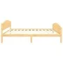 Solid pine wood bed frame 160x200 cm by vidaXL, Beds and slatted bases - Ref: Foro24-322030, Price: 119,12 €, Discount: %